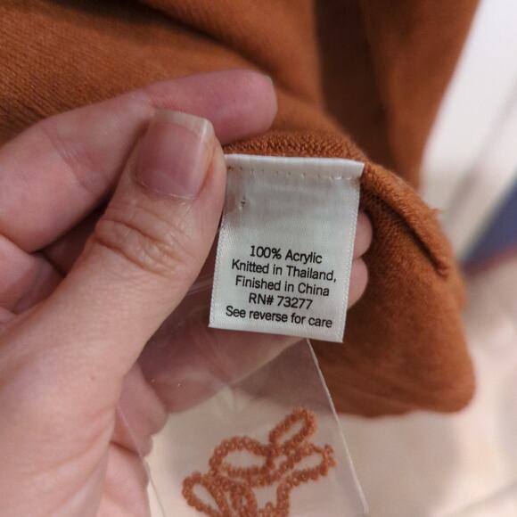 Croft & Barrow Extra Soft Sweater, Rust, NWOT, XXL - Picture 4 of 5